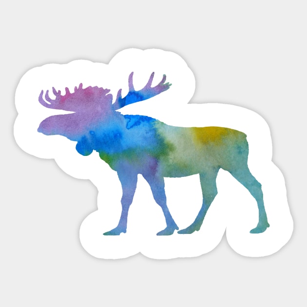 Moose art Sticker by TheJollyMarten